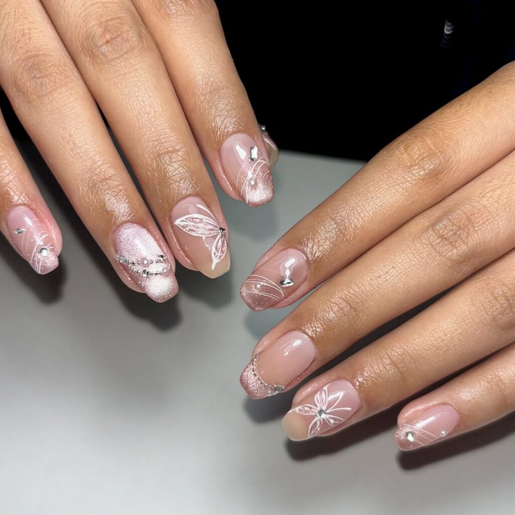 Crystal Acrylic Nail Designs