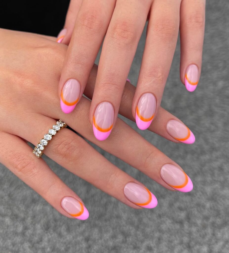 Double layered french tips