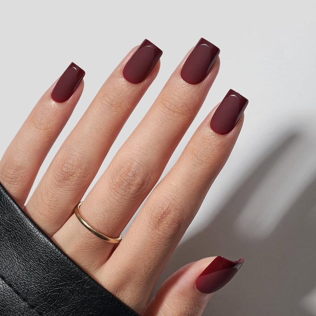 Matte Cocoa manicure