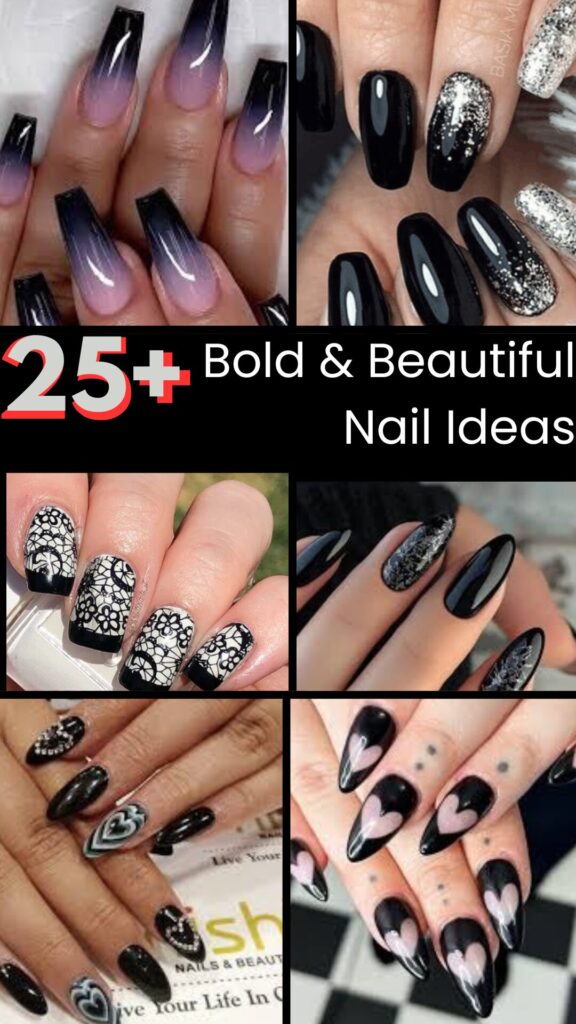 black nail ideas