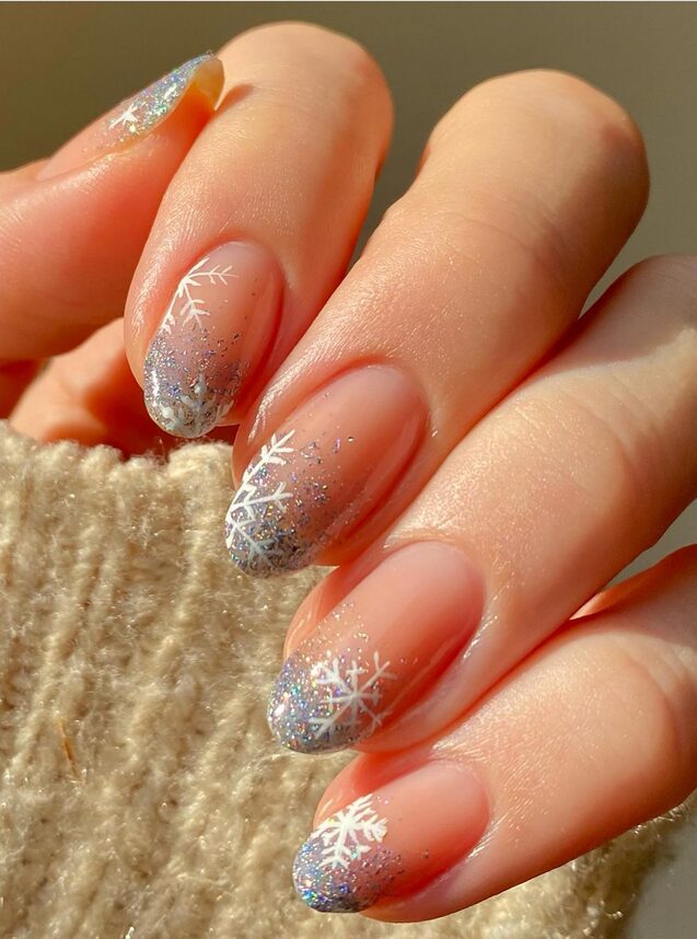 snowflake nails