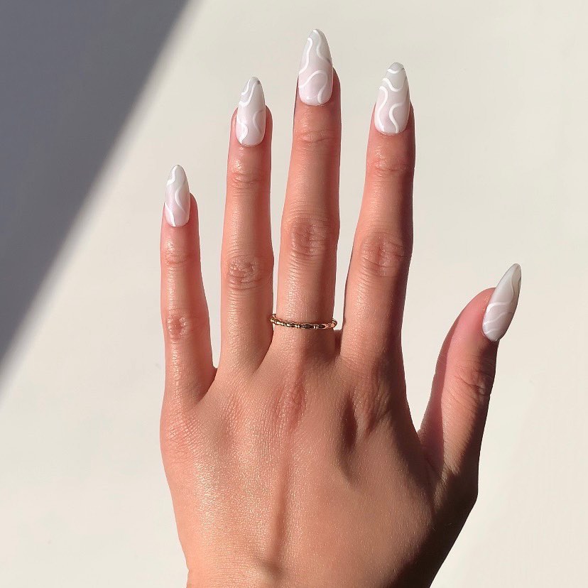 white nails