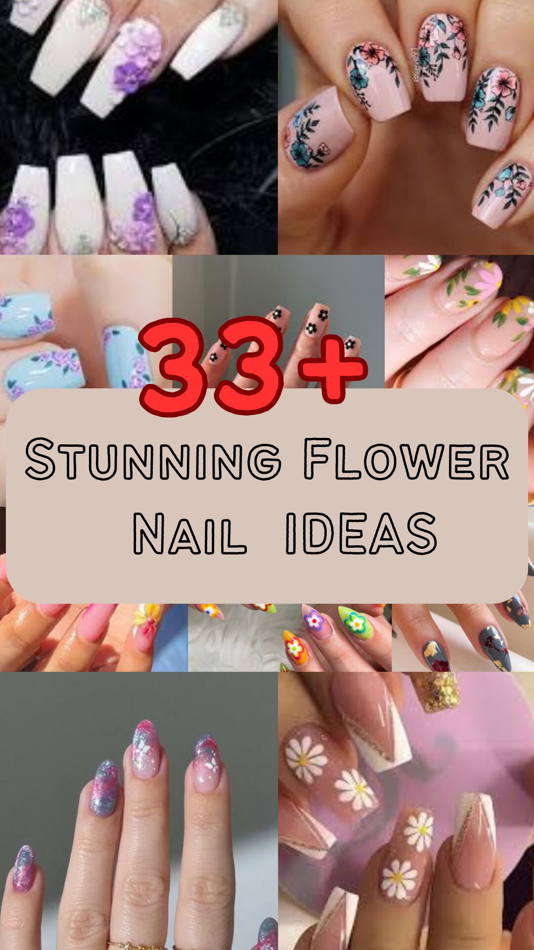 33 Stunning Flower Nail Ideas to Blossom in Style - PurelyComfy.com