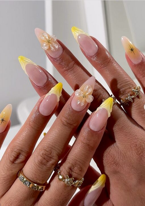 floral nails