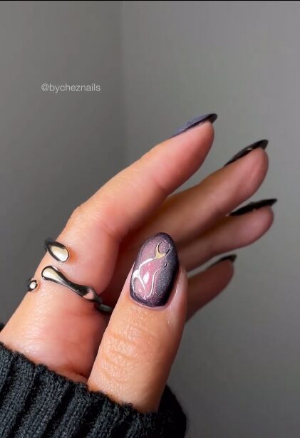 grunge aura nails