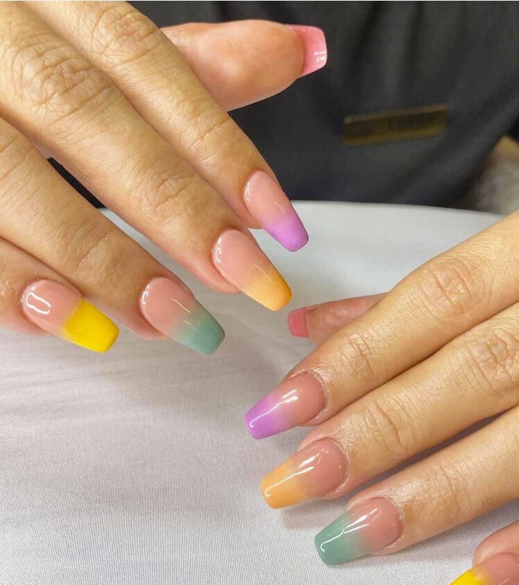 rainbow nail ideas