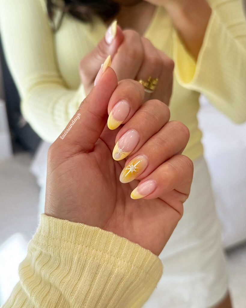yellow nails