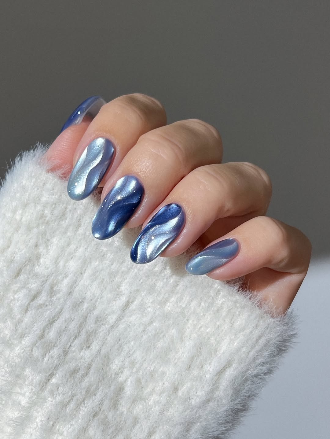 spring chrome nail designs