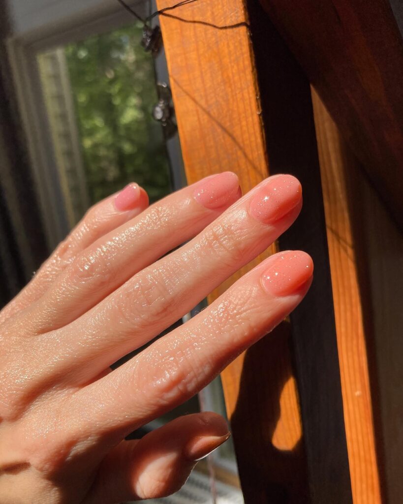 rose water jelly marble nails