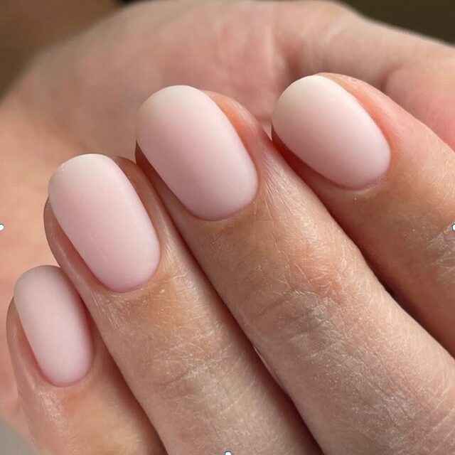 matte Dusty Rose Nude Nails