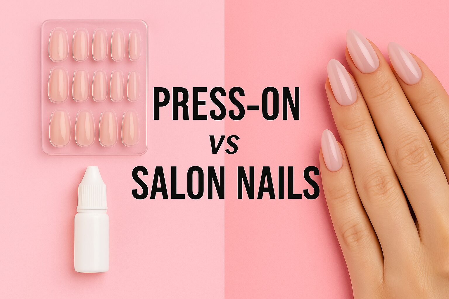 press on vs salon nails