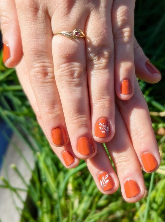 deep fall nail color with brown undertones