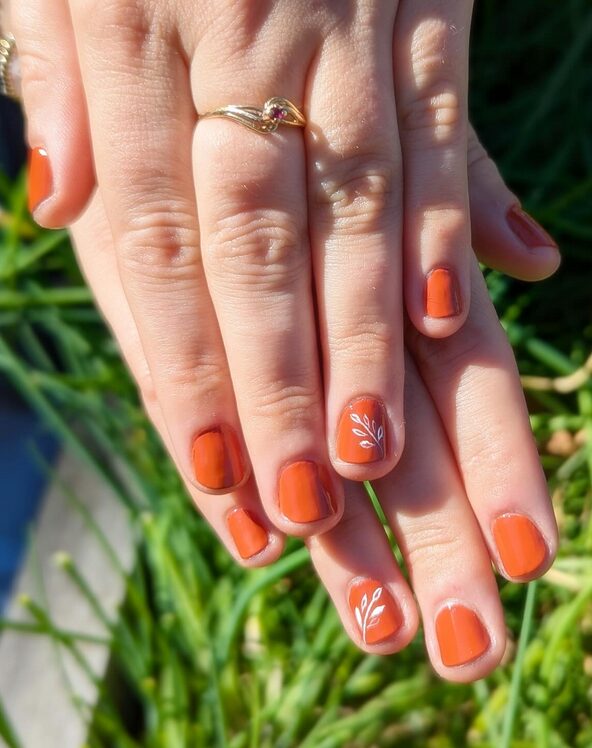 rusty red nail polish for fall