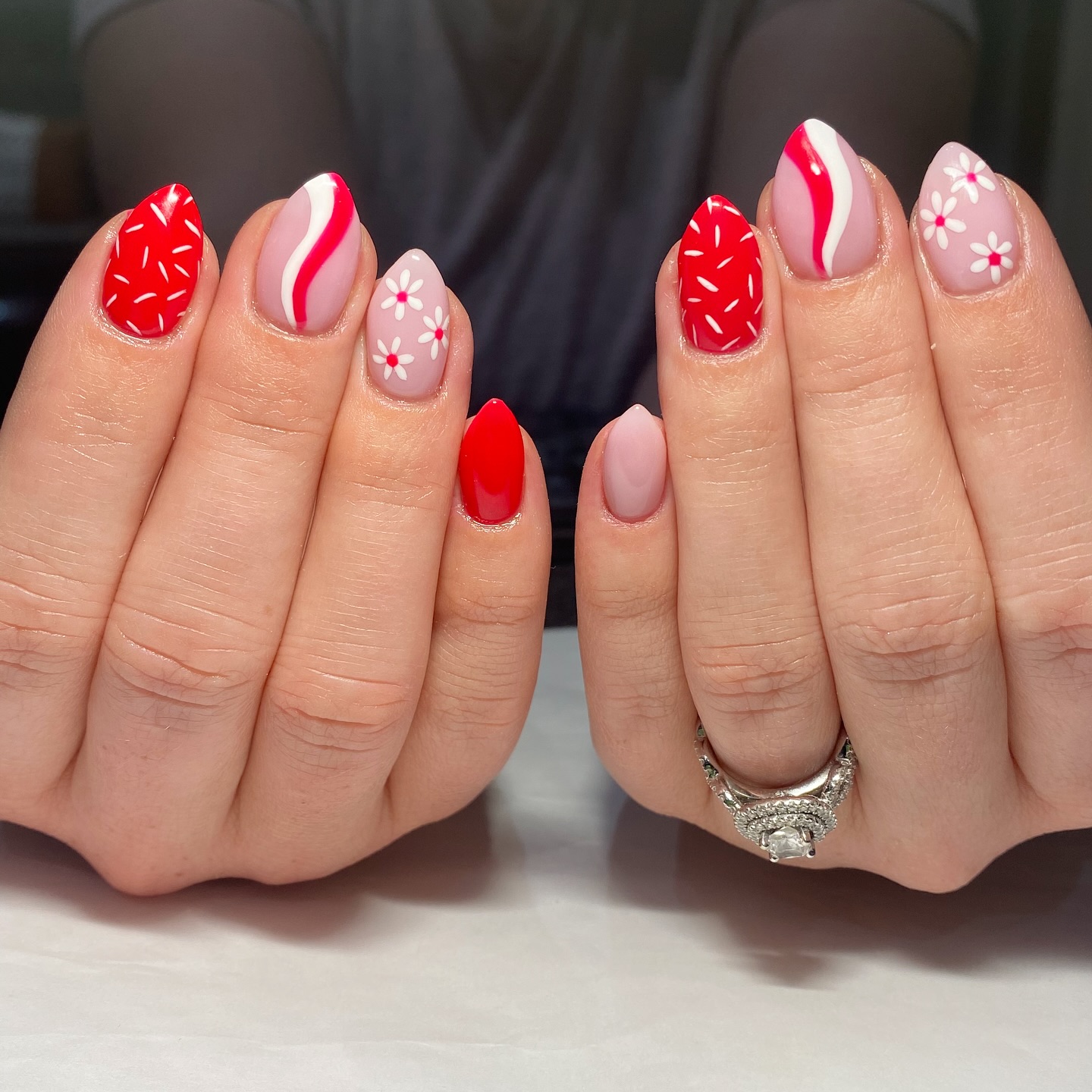 Deep wine coffin nails