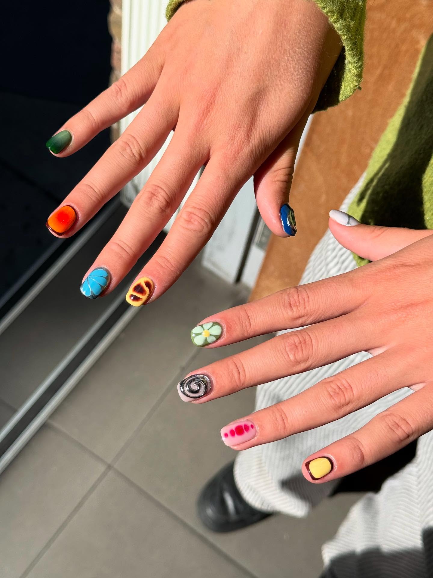 Eclectic mixed nail art set