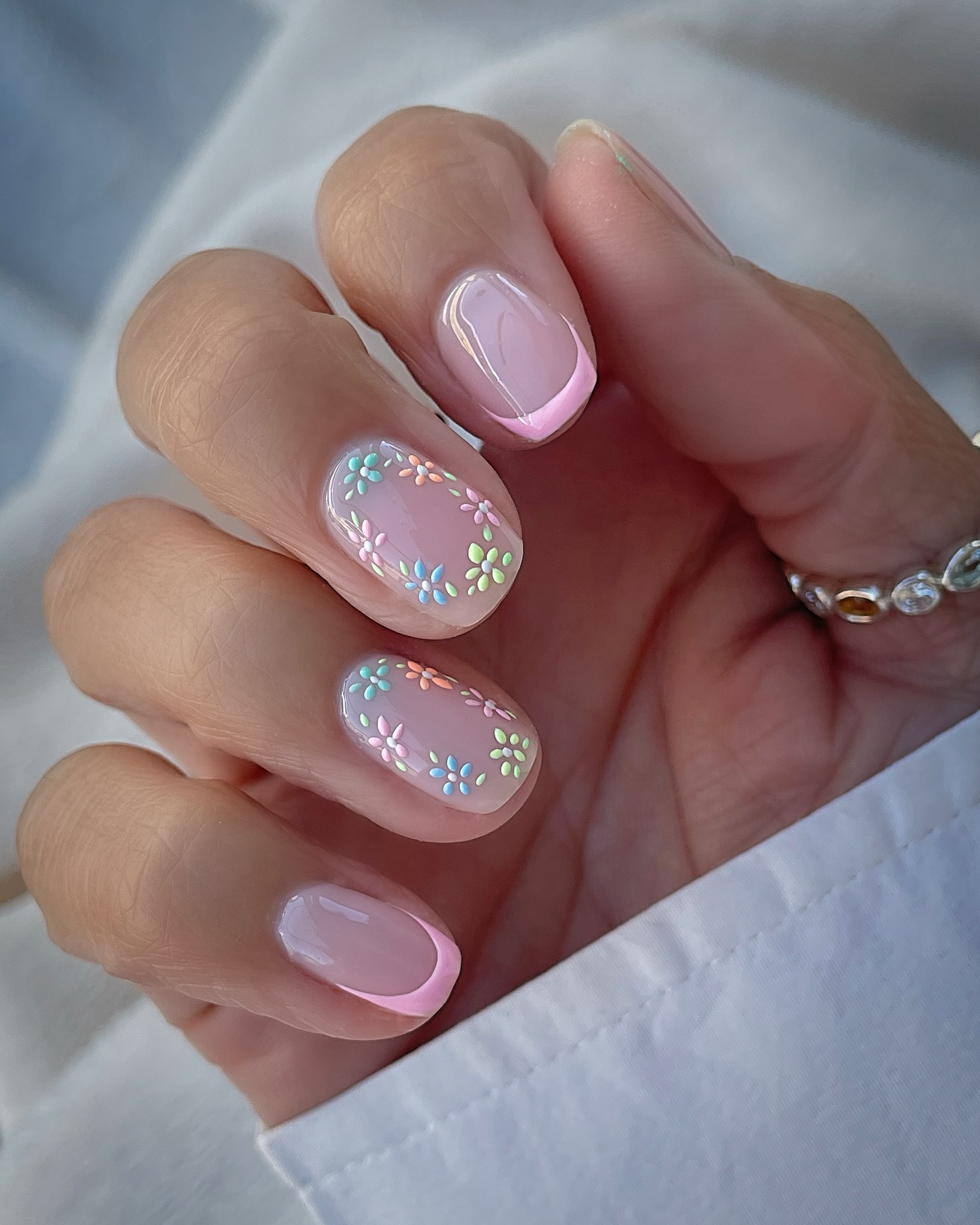 Milky white coffin nails