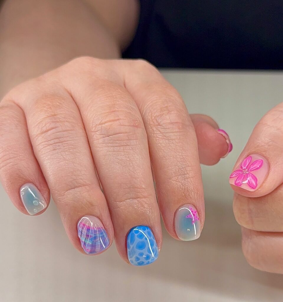 Pastel Ocean Set nails