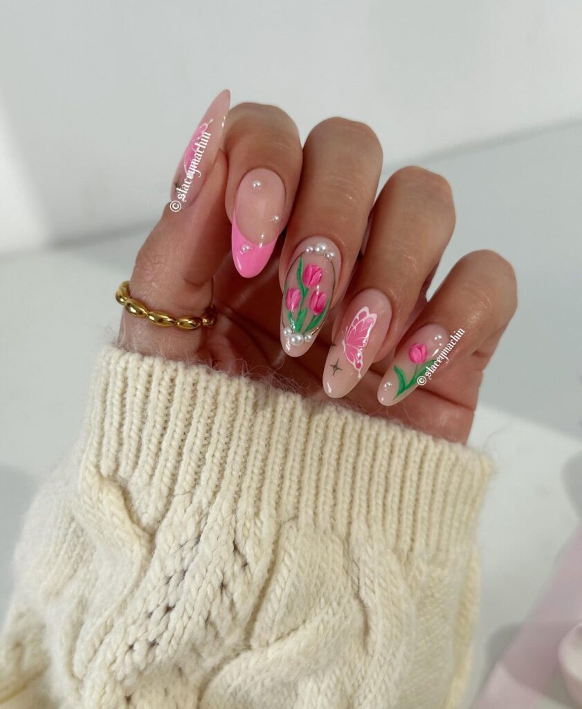 Pearl & Tulip Fantasy Nails