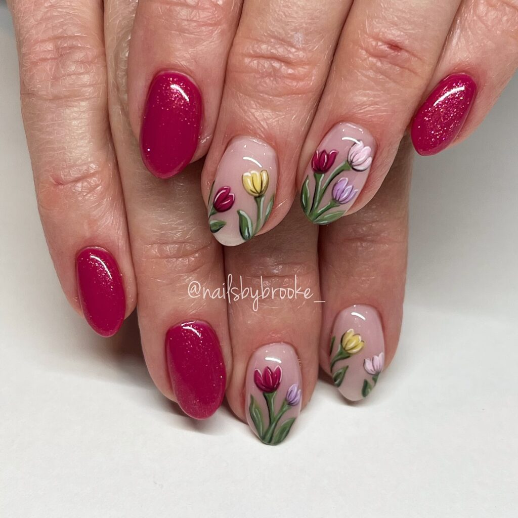 Ruby & Tulip Garden Nails