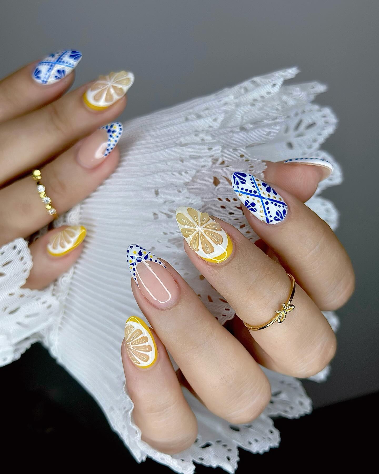 Amalfi Tile Mix Nails