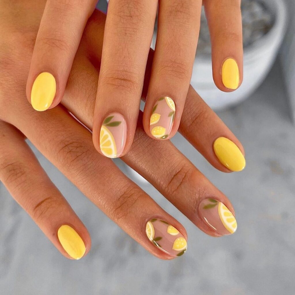 Sunny Sheer Roundies Nails