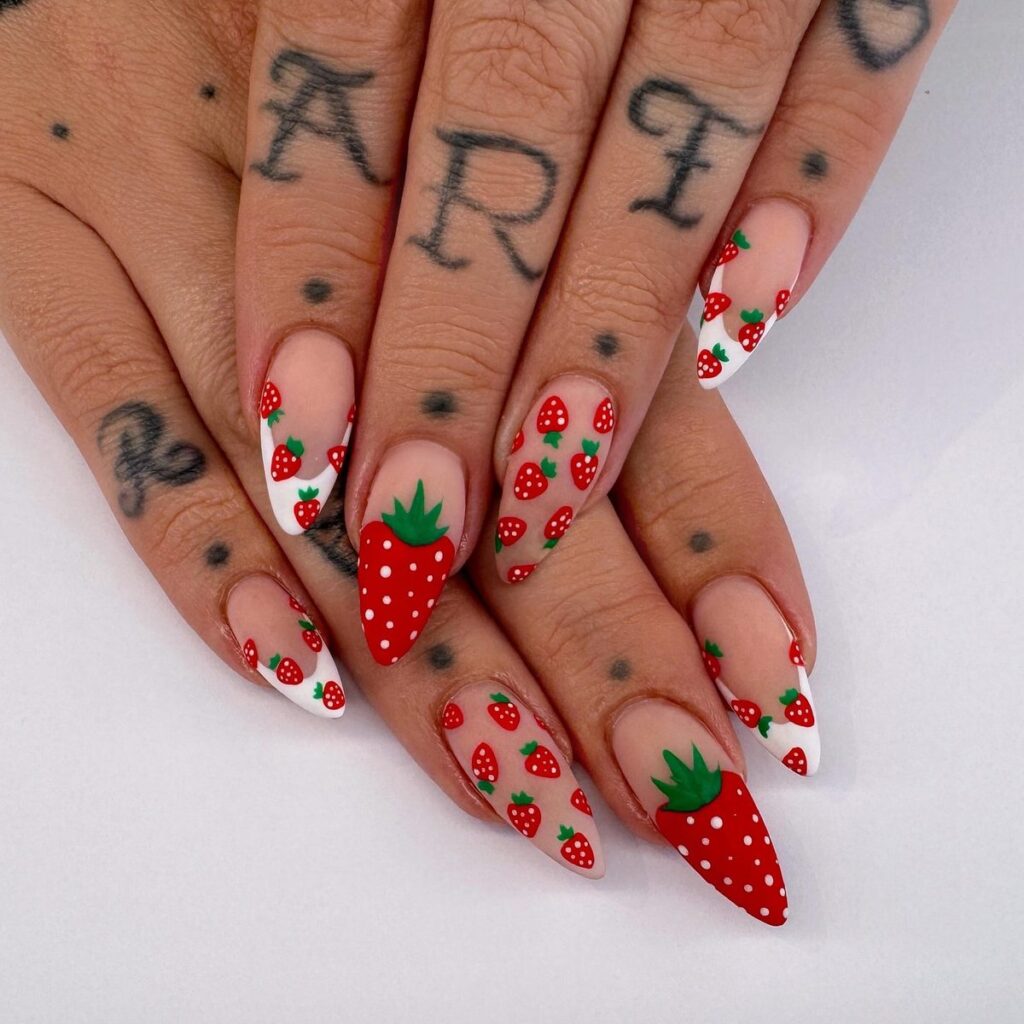 Scatter Print Mix nails