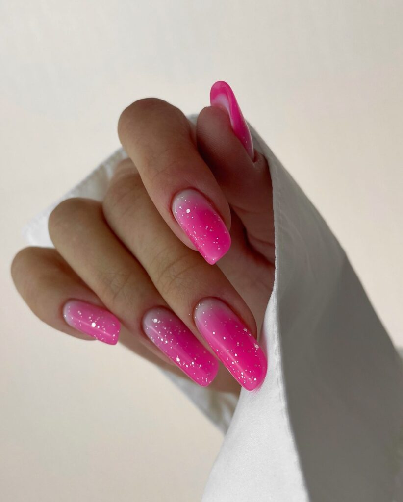 Glitter French Tips nails