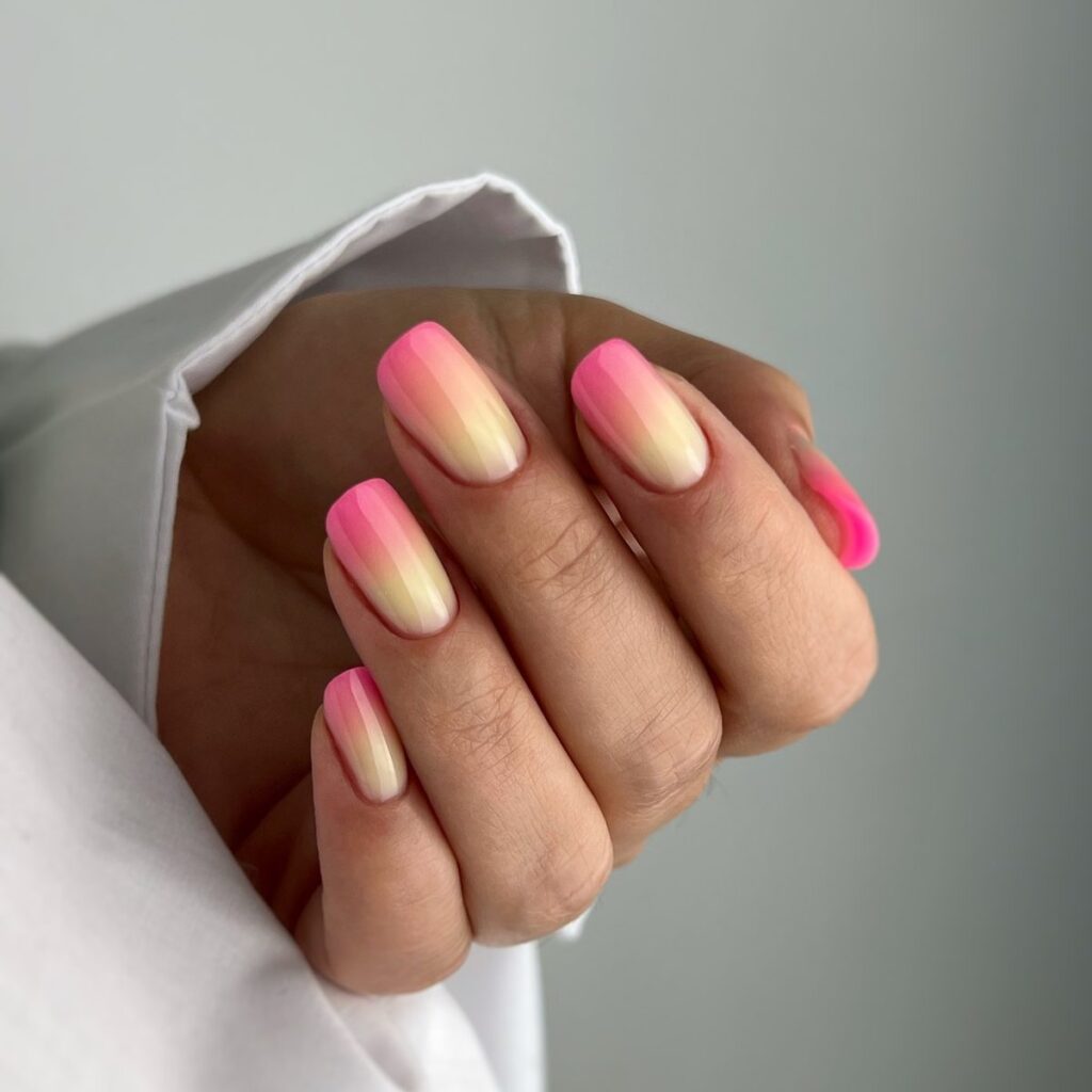 Glitter Ombré Stilettos nails