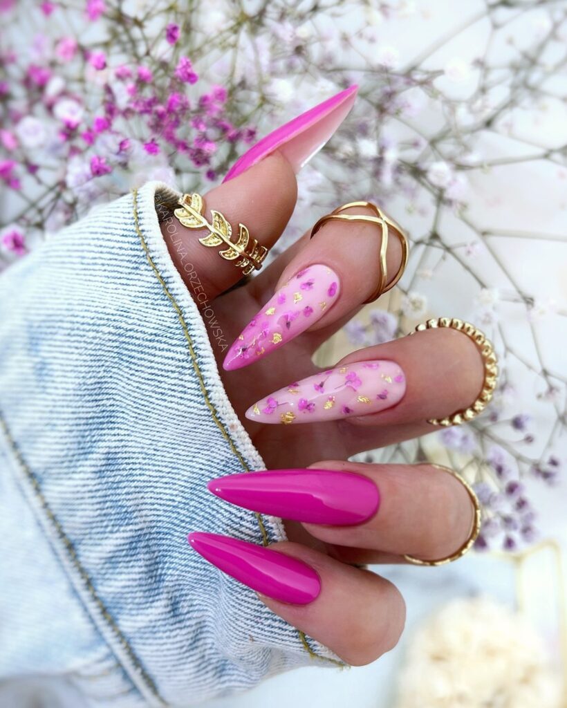 Confetti Pop Accent nails