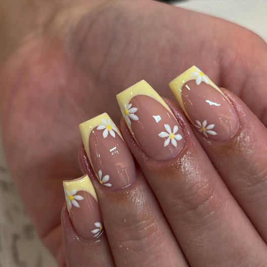 Watercolour Meadow nails