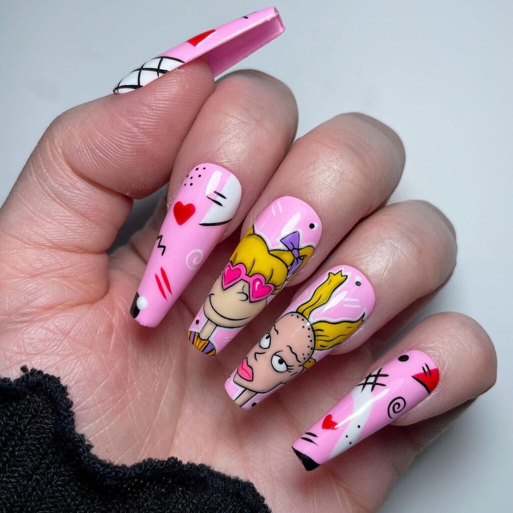 Pop Art Princess nails