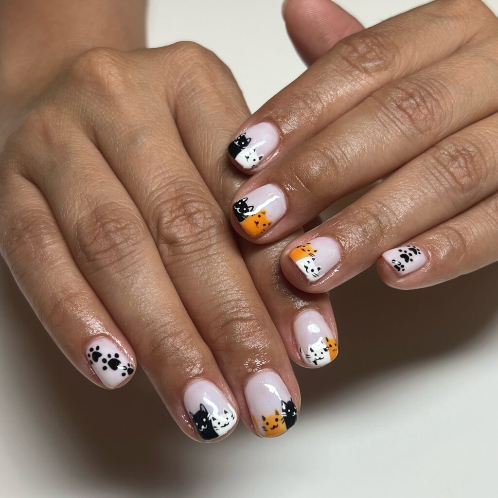 Peek-a-Boo Tips nails