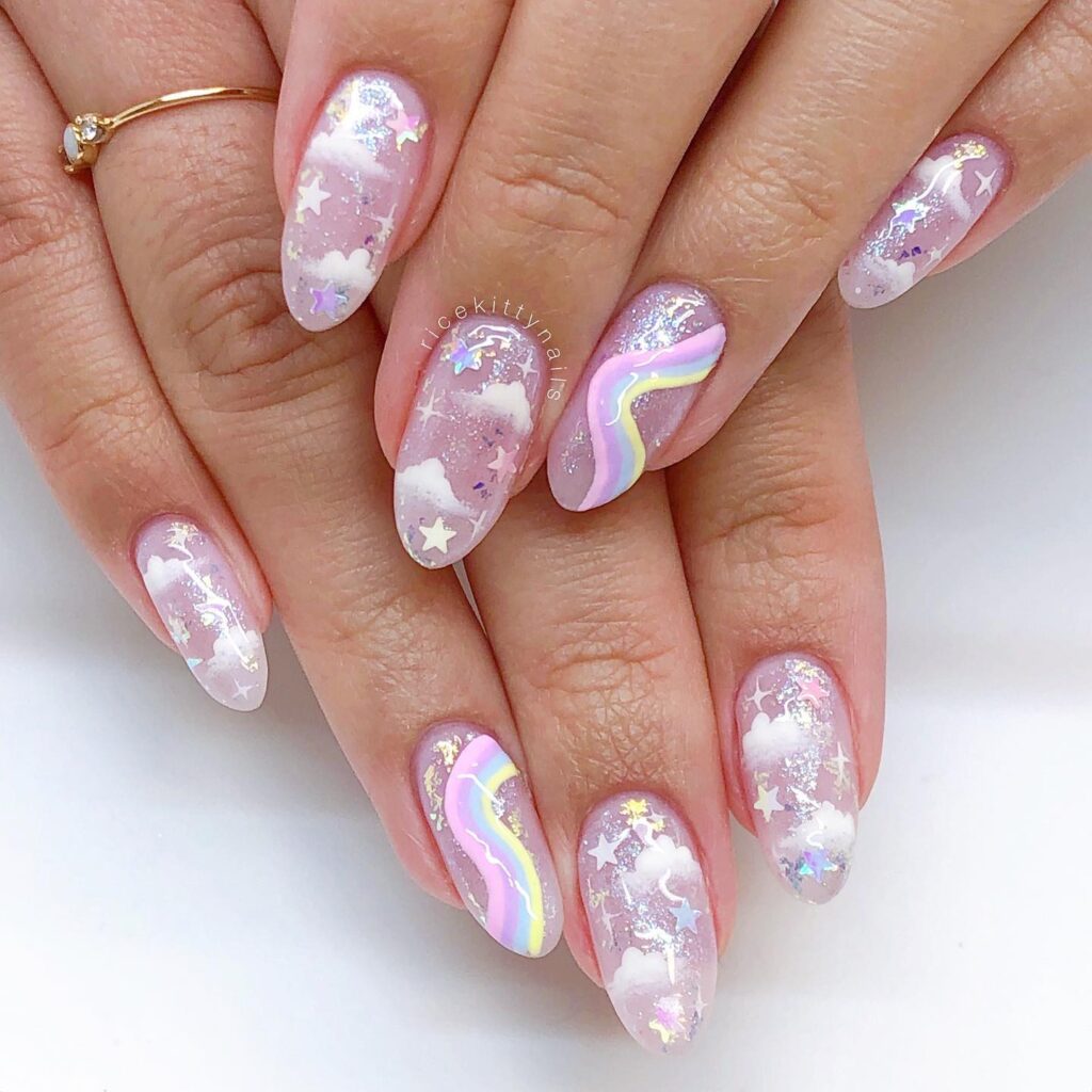 Cloud Nine Dreams nails