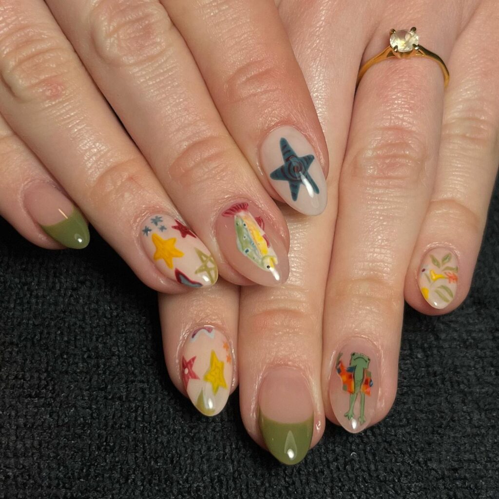 Woodland Whimsy nails