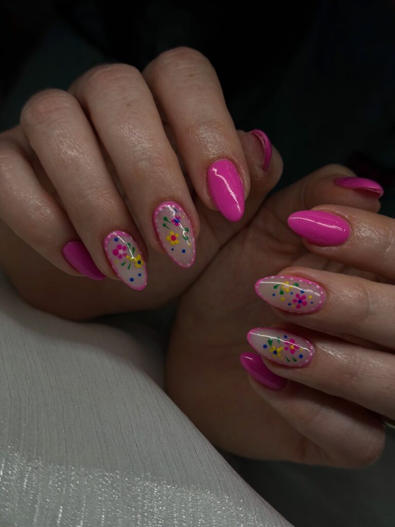 Garden Party Florals nails