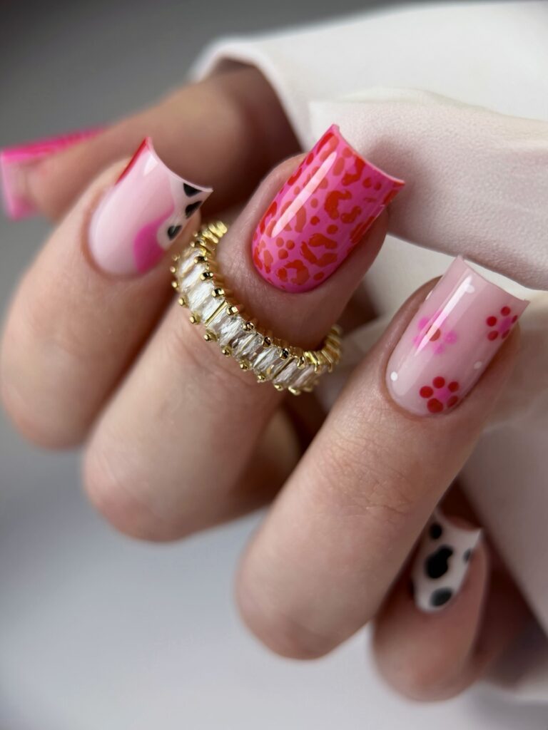 Leopard Print Playdate nails