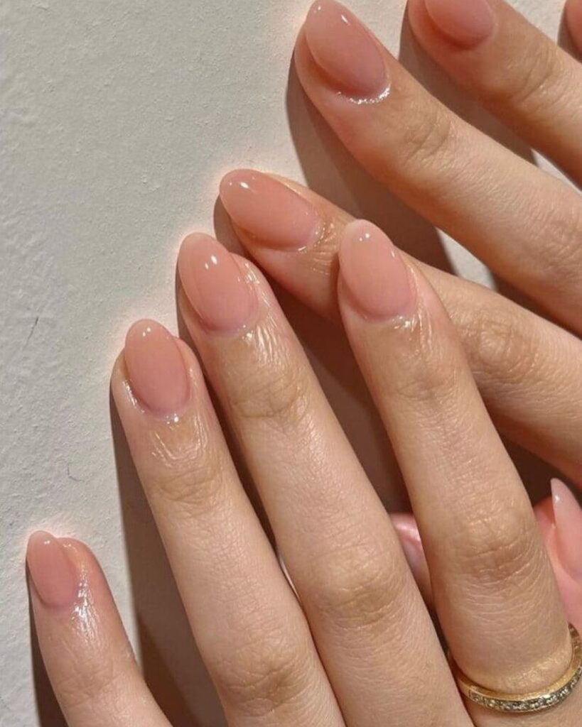 Bare Nude Oval nails