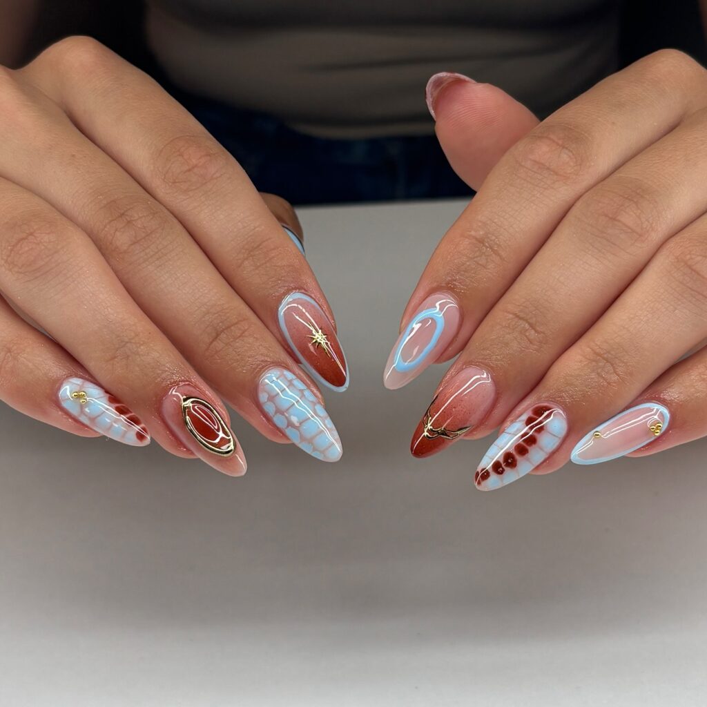 Celestial Mosaic Mix nails