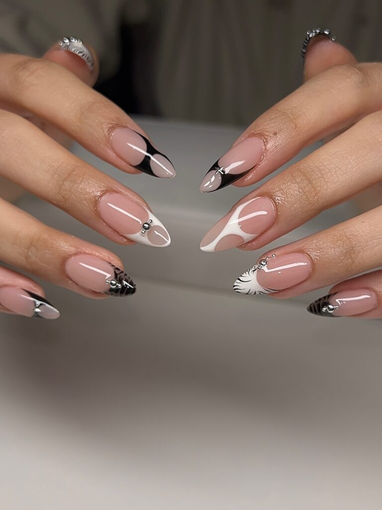 Drip & Drape Effect nails