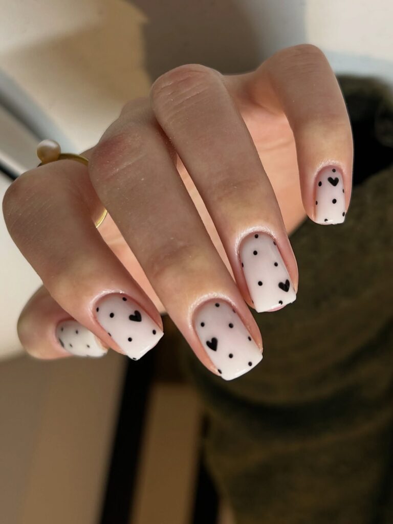 Noir Stained Glass nails
