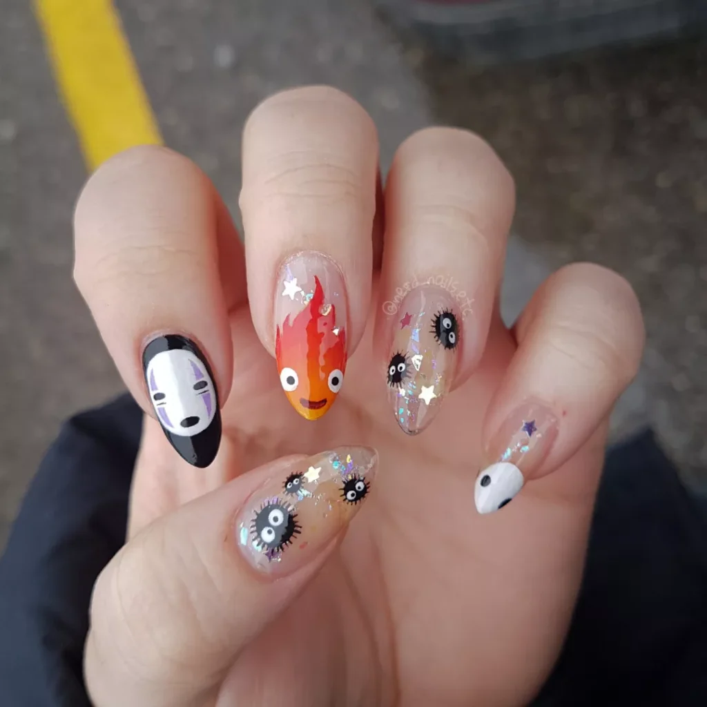 Studio Ghibli Magic nails