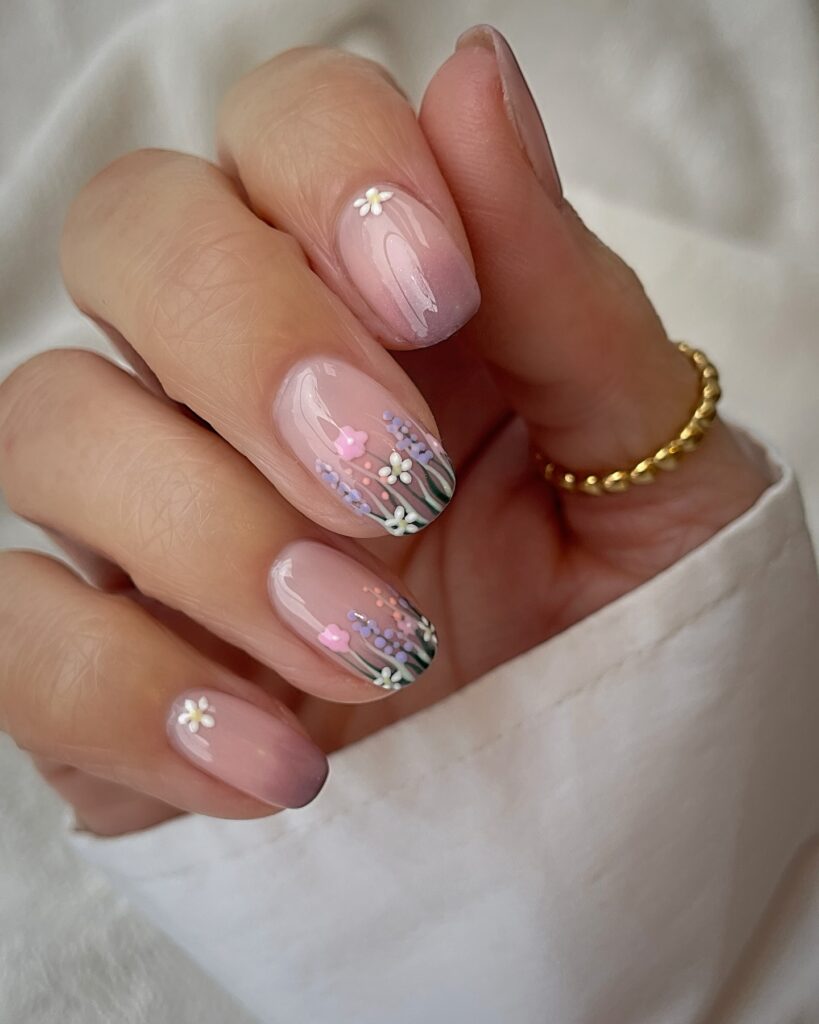 Meadow Tip French Nails