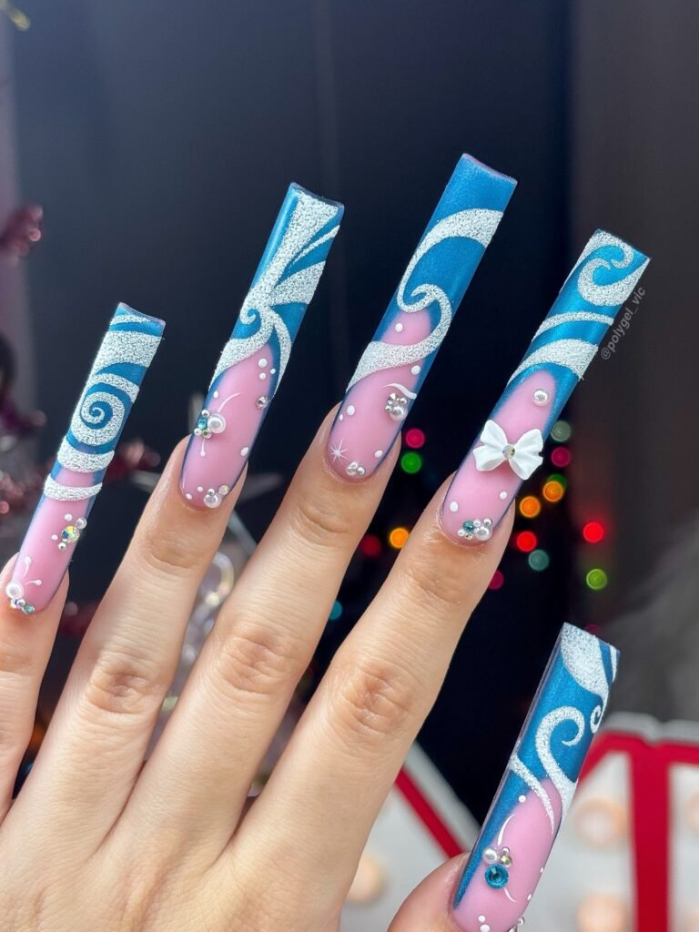 Dusty Lilac Coffin nails