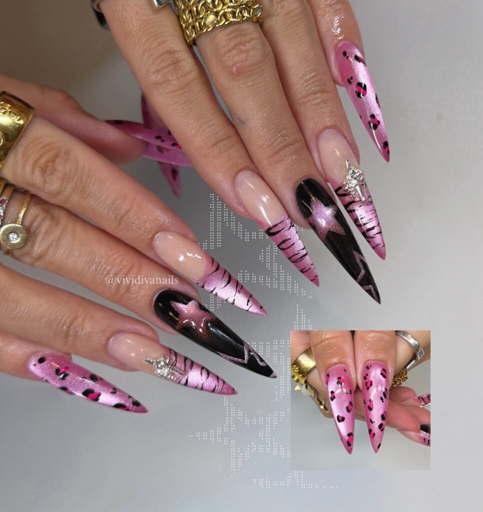 Mocha Tortoiseshell nails