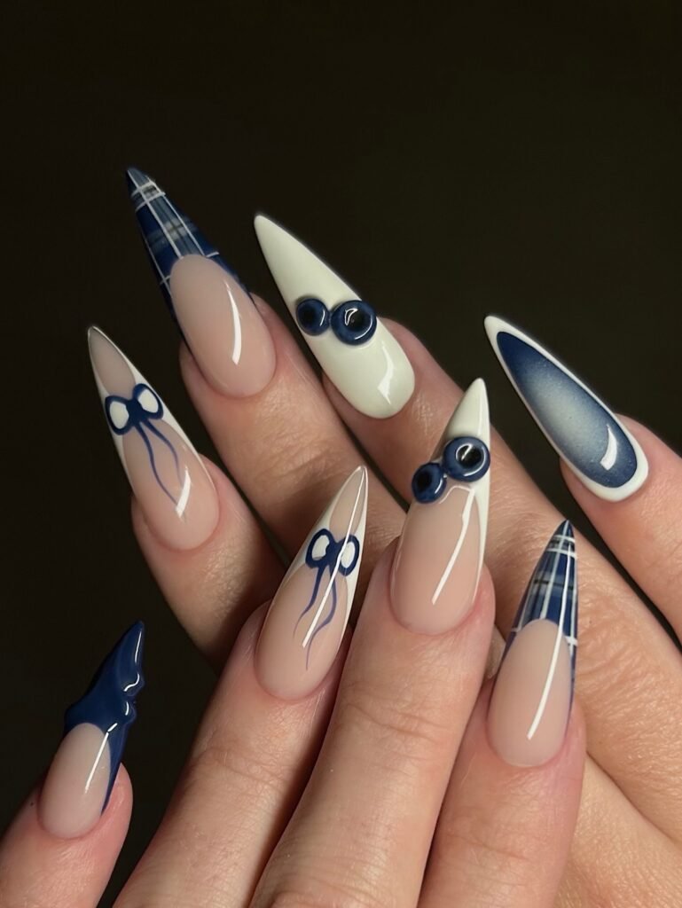 Lavender Aura Fade nails