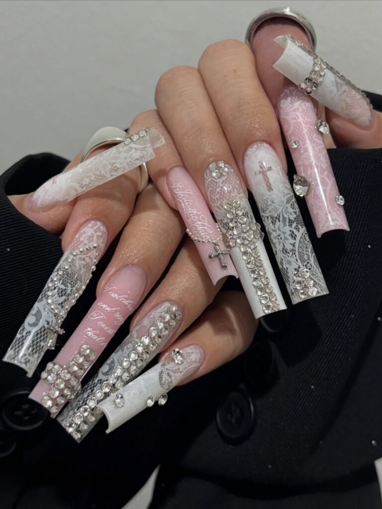 Galaxy Dust Coffin nails