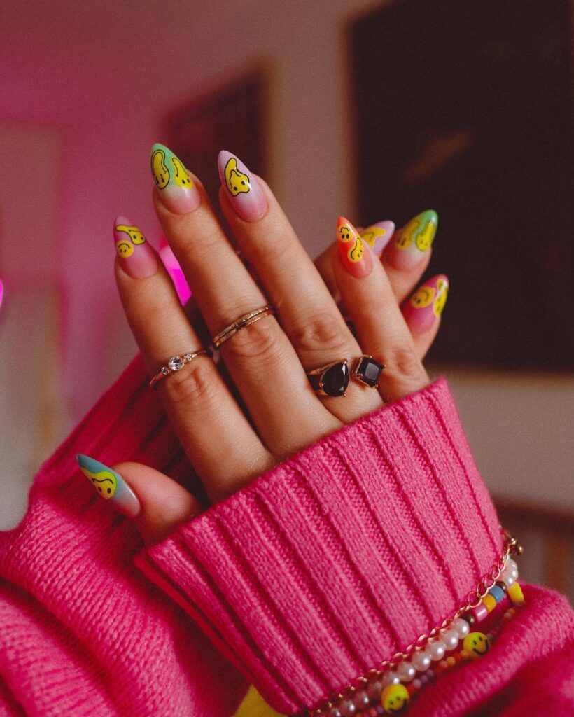 Holographic Happy nails