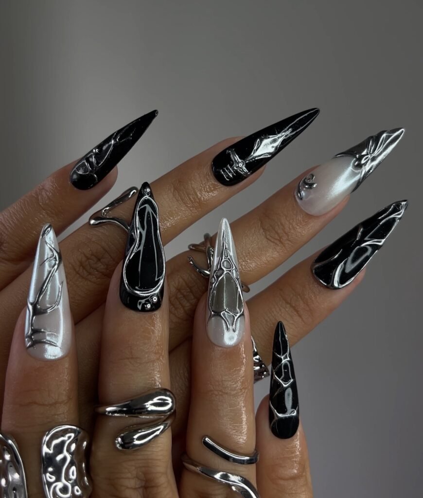 Obsidian Talon nails