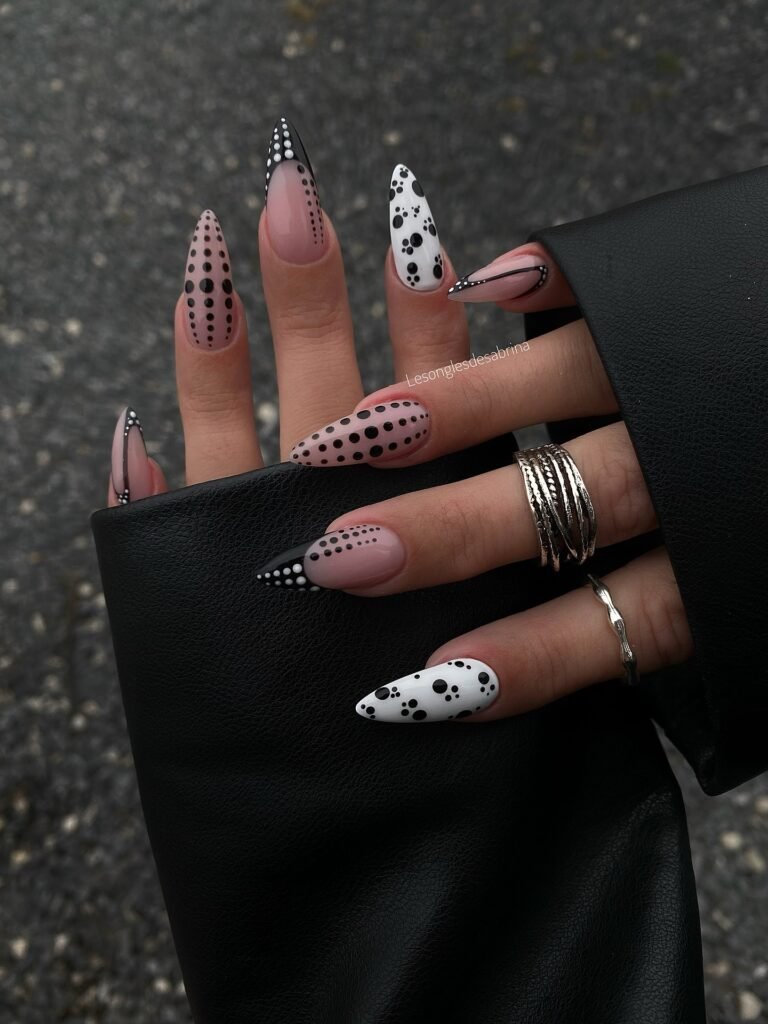 Razor Edge French nails