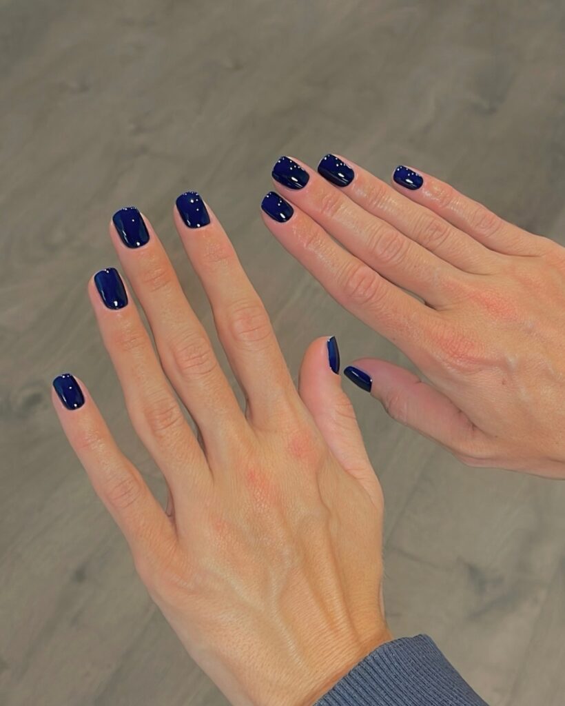 Midnight Stiletto nails